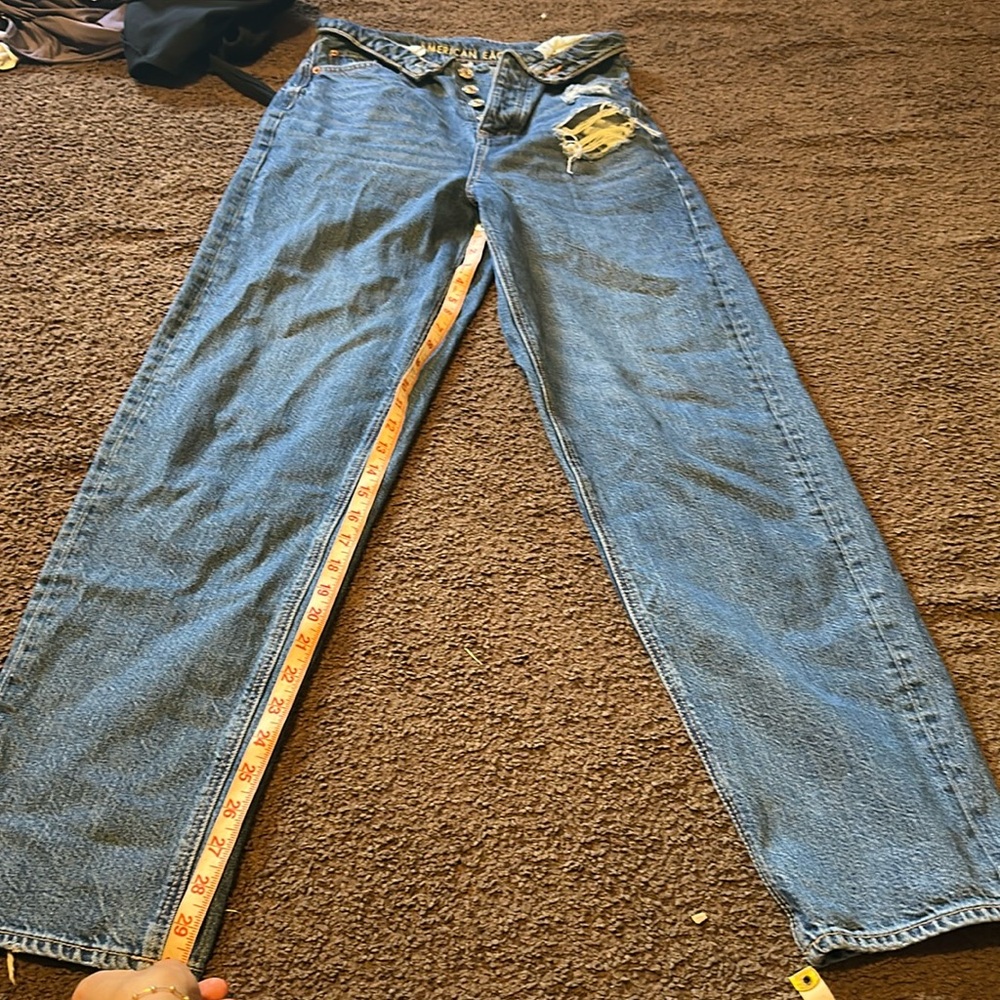American eagle folded button fly jeans